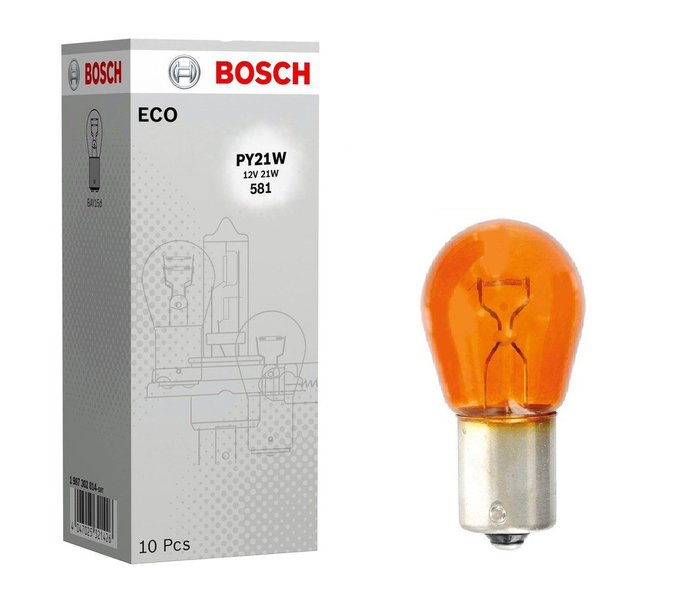 Bombilla Auxiliar BOSCH 667101 PY21W / 12V / BAU15S / AMBAR / BOSCH-