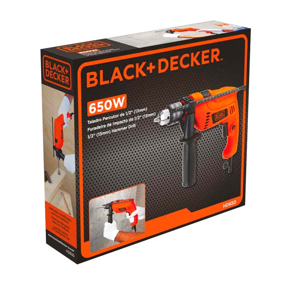 Taladro 1/2&quot; BLACK DECKER HD650 V/Variable Reversible / DEWALT-