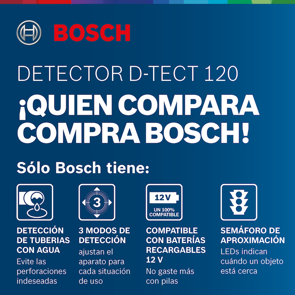 Detector D / Materiales D-TECT 120 BOSCH / BOSCH-