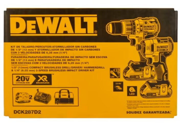 Combo Taladro DCD796+DCF887 / 2 Bateria 1 Cargador / 20 Volt / DEWALT-7-E-1-A