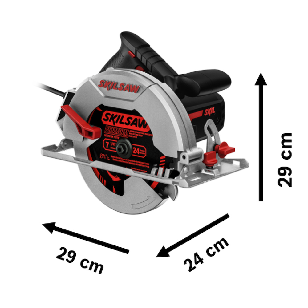 Sierra Circular SKIL 7 1/4&quot; 5402 1400 Watt + MALETIN / BOSCH-8-PISO