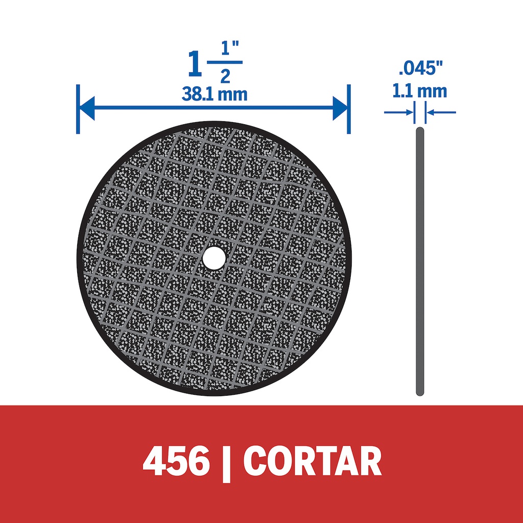 Ruedas Cortadoras 1 1/2&quot; / Kit 10 Unidades DR456 / BOSCH-