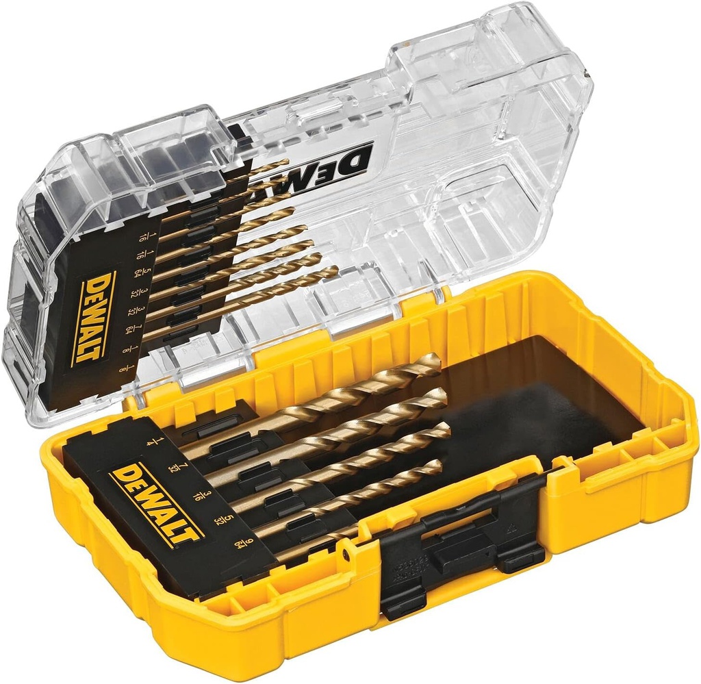 Kit de Brocas TITANIUM de 1/16 a 1/4 Dewalt / 13 piezas / DEWALT-