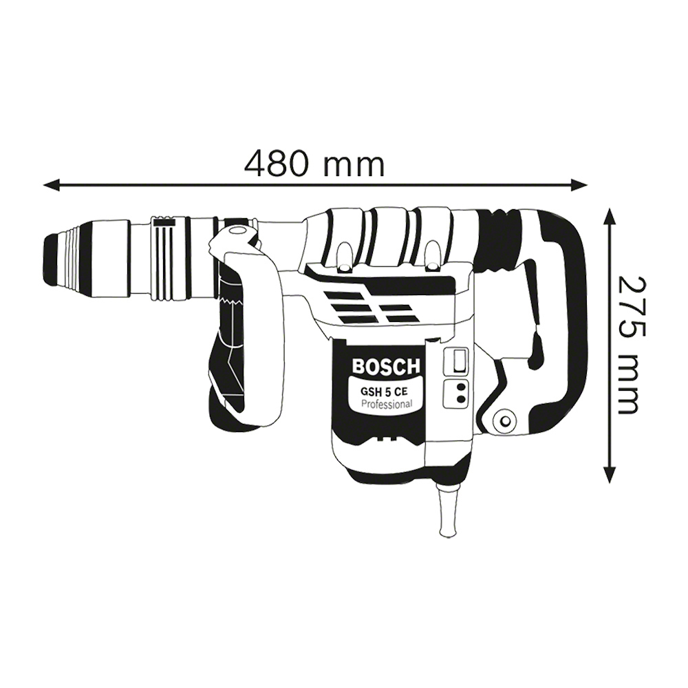 Martillo Demoledor 5 KG BOSCH GSH 5 CE / BOSCH-