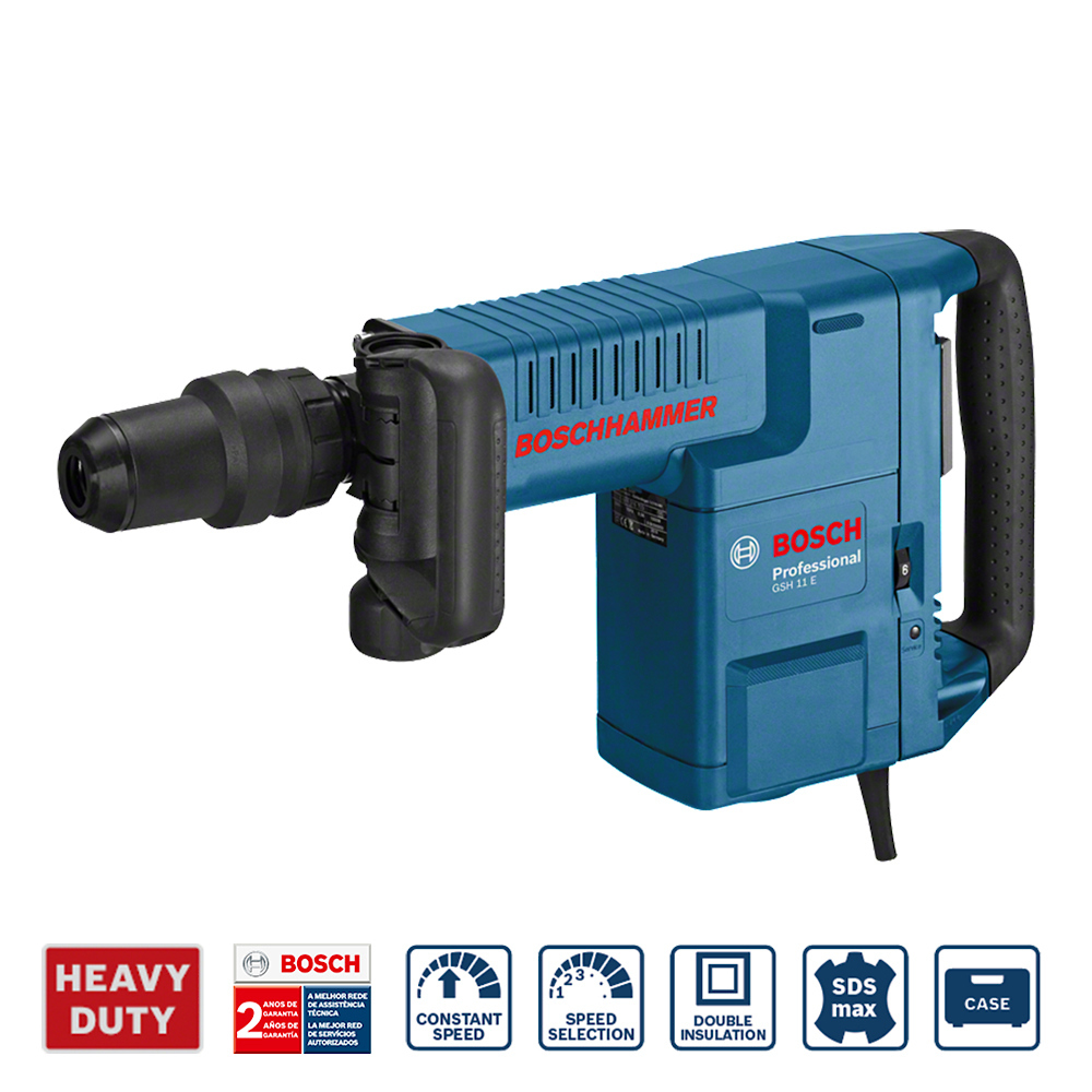 Martillo Demoledor Bosch GSH 11 E SDS MAX - 1500 W / 16.8 J - Bulonera del  Litoral Ferretería