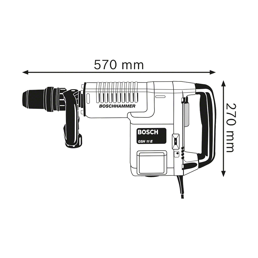 Martillo Demoledor 11 KG BOSCH GSH 11 E / BOSCH-8-A-2-D