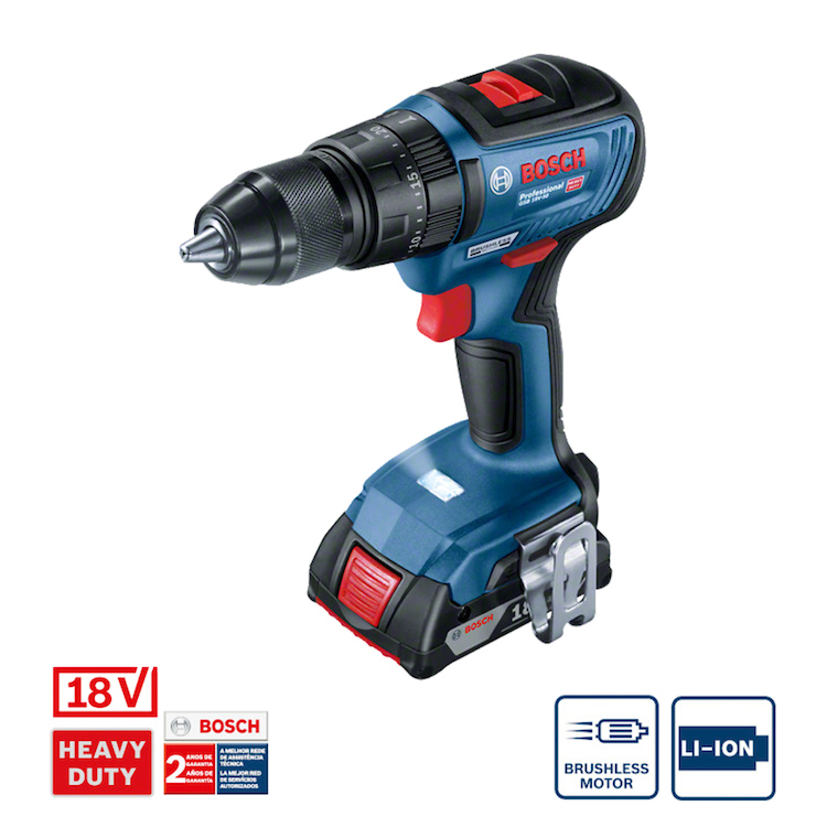 Taladro inalambrico 18 BOSCH Voltios GSB 18V-50 + PERCUCION / BOSCH-7-E-2