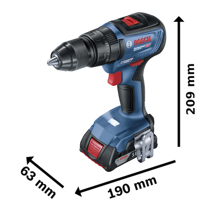 Taladro inalambrico 18 BOSCH Voltios GSB 18V-50 + PERCUCION / BOSCH-7-E-2