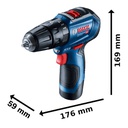 Taladro inalambrico 12 BOSCH Voltios GSB 12V-30 / BOSCH-9-D-1-A