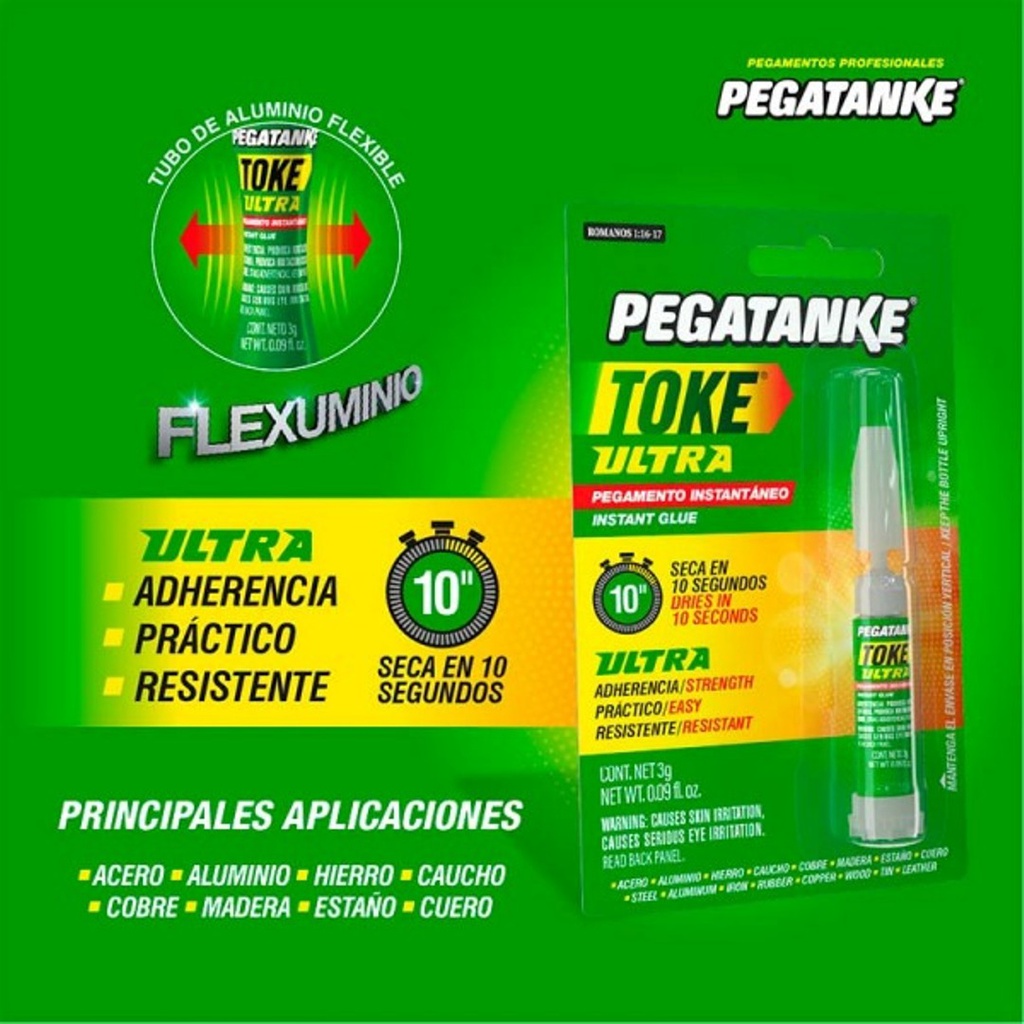 Pegamento Epoxico Transparente 32 ml / Pega Bajo Agua PEGATANKE / DEWALT-