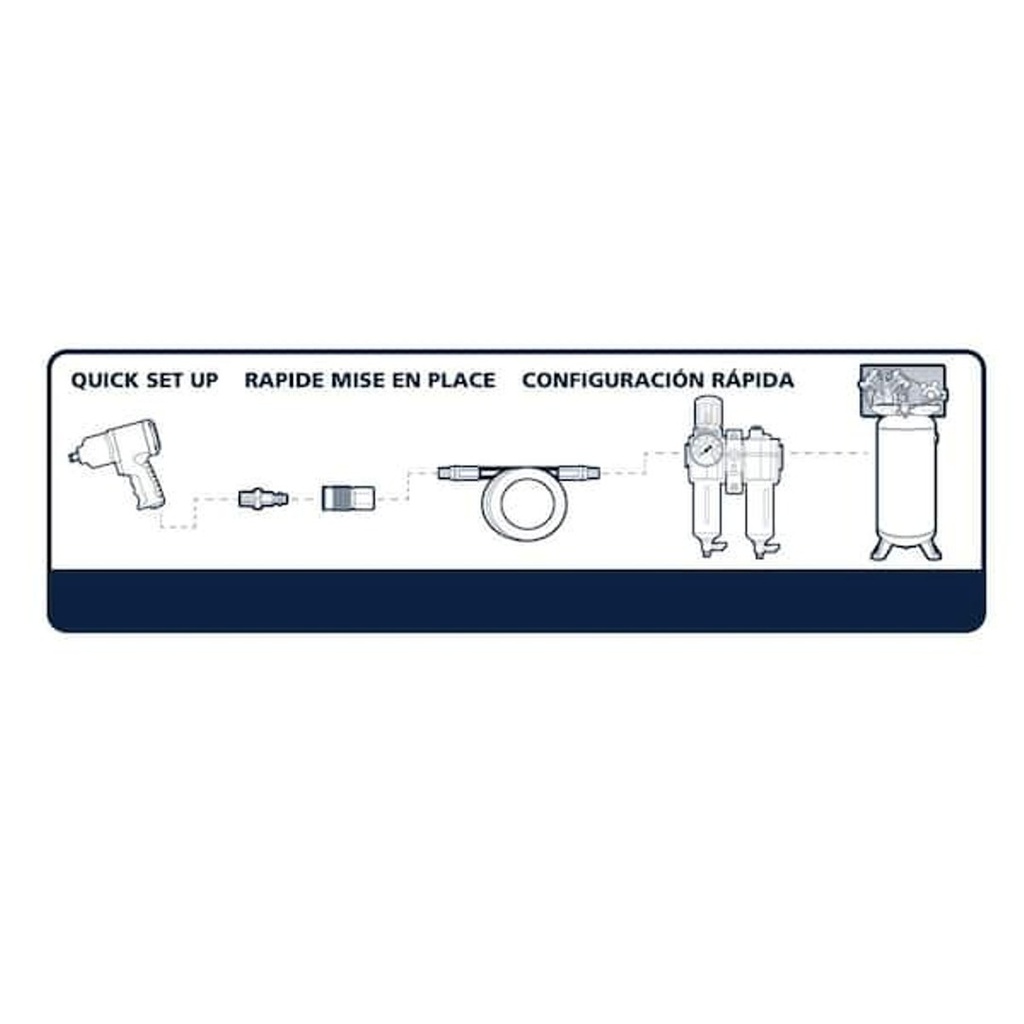 Compresor ACCE. Trampa de Agua / Purificador / Lubricador / Regulador / BOSCH-12-E-3-E
