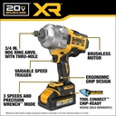 Pistola de Impacto 1/2&quot; DCF961GP1 / 1- BATERIA  5 Ah / DEWALT-6-D-1-D