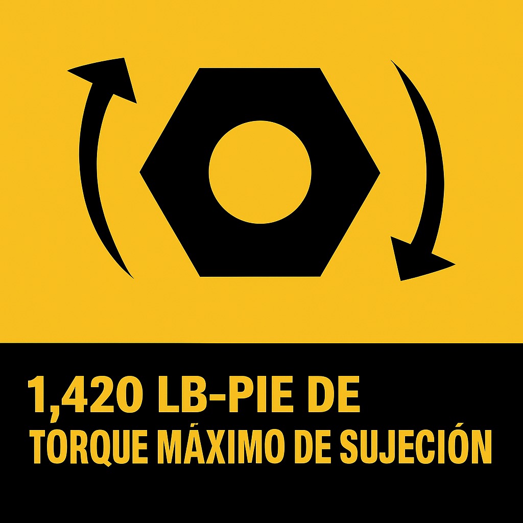 Pistola de Impacto 3/4&quot; DCF964GH1 / 1- BATERIA  5 Ah / 1,420 ft/lbs ( 1,925 nm )  / DEWALT-
