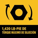 Pistola de Impacto 3/4&quot; DCF964GH1 / 1- BATERIA  5 Ah / 1,420 ft/lbs ( 1,925 nm )  / DEWALT-