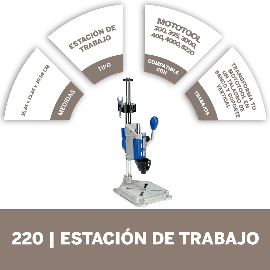 Pedestal DREMEL DR220-01 / 26150220AA / BOSCH-8-C-2-A