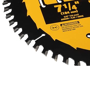 Disco Sierra Circular 7 1/4&quot; 60D DEWALT Corte Fino / DEWALT-Tabla-1