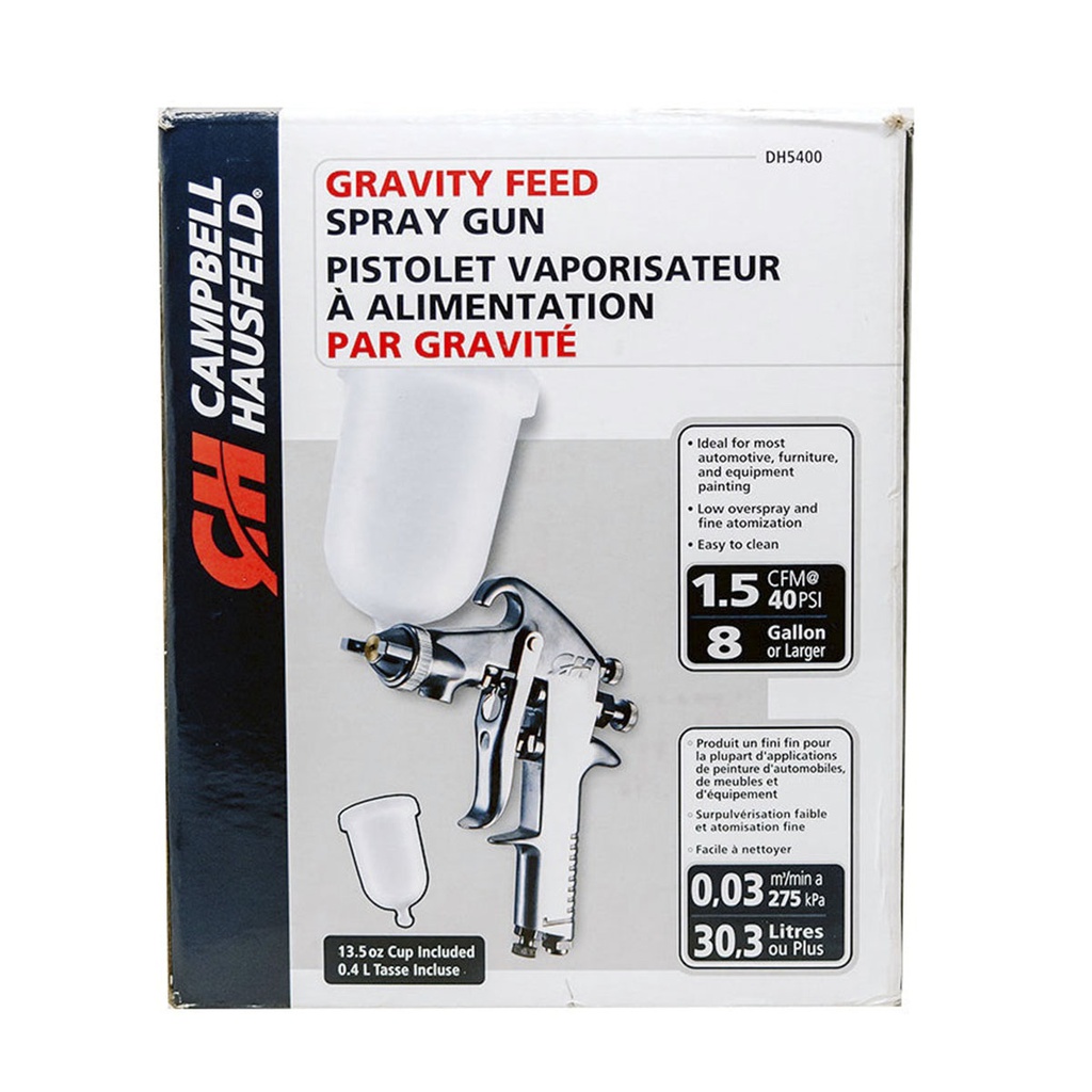 Pistola Pulverizadora 1.5 mm Baja Presion CAMPBELL HAUSFELD / DEWALT-2-E-1-B