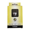 Bombilla LED FLOSSER / ( 2 Contactos ) / 522907 P21W / 12V / BAY15D / AMBAR / BOSCH-