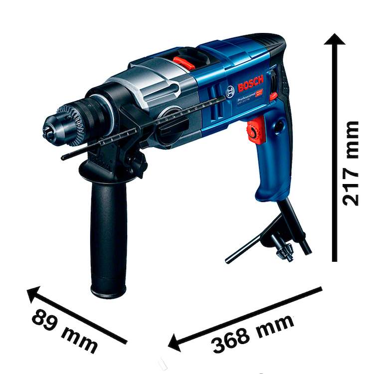 Taladro 1/2&quot; BOSCH GSB 20-2 RE 800 Watts Caja Carton / BOSCH-9-B-2