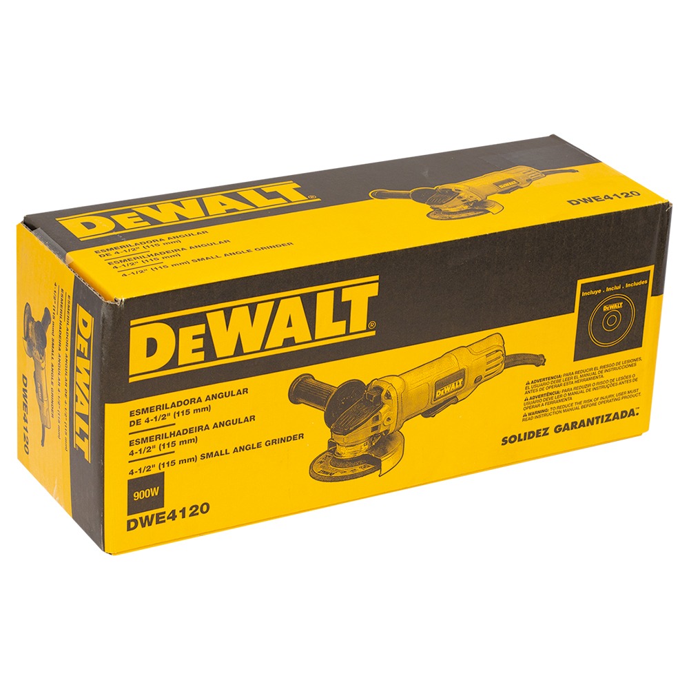 Amoladora 4 1/2" DEWALT DWE4120-BE 900 Watt / DEWALT-6-D-3-C(B2)-16-D-3-B