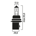 Bombilla FLOSSER HB5 ( 9007 )  / 12V / 65/55 W / BOSCH-