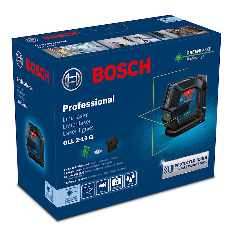 Bosch Montaje profesional LB 10 y clip de techo DK 10 (imanes fuertes,  aplicaciones de techo, compatible con GLL 2-15 G)