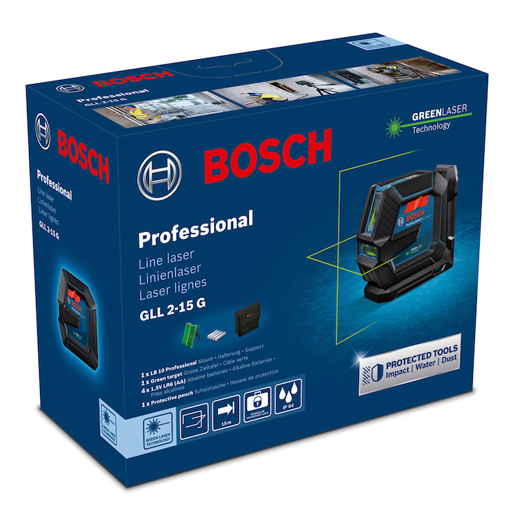 Nivel Laser GLL 2-15 G BOSCH / BOSCH-5-E-2