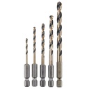 Kit de Brocas 05 Piezas / HSS 3/32 a 1/4 / HEXAGONAL / DEWALT-Tabla-3