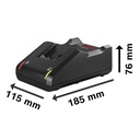 Cargador Bateria BOSCH 18V / 2 Amp HORA / GAL 18-20 / BOSCH-6-C-2 (copia)