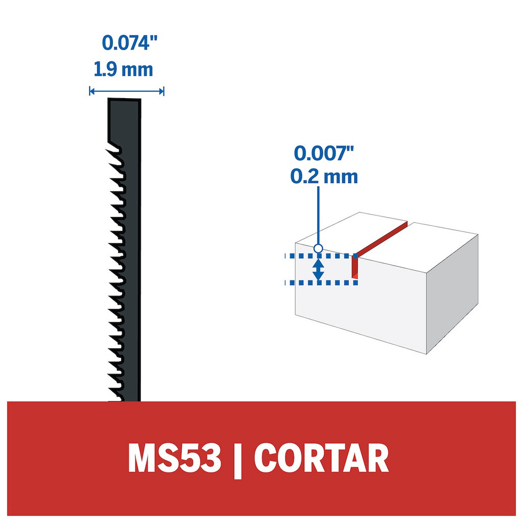 Sierra para Metal Moto Saw MS53 / CORTE METAL 5 PZAS / BOSCH-