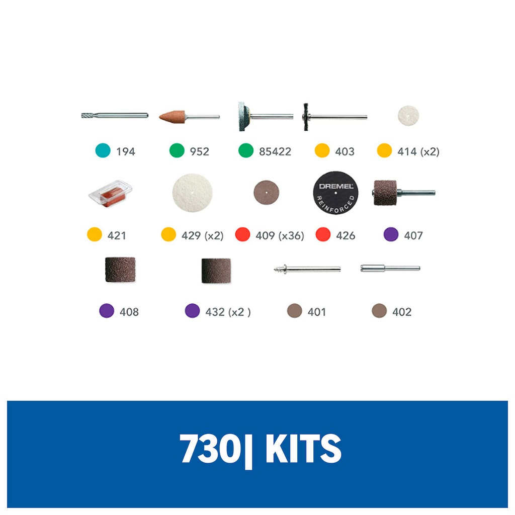 Kit Accesorios 16 Piezas Dremel DR730 / BOSCH-