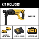 Combo Taladro DCH133M2 + DCG413B / 2 Bateria 1 Cargador / 20 Volt / DEWALT-6-A-3-C