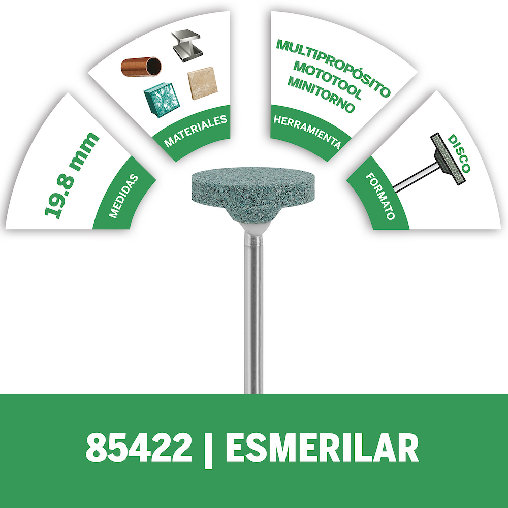 Piedra de Desvaste de Carburo de Silicio DR85422 / BOSCH-TABLA 2
