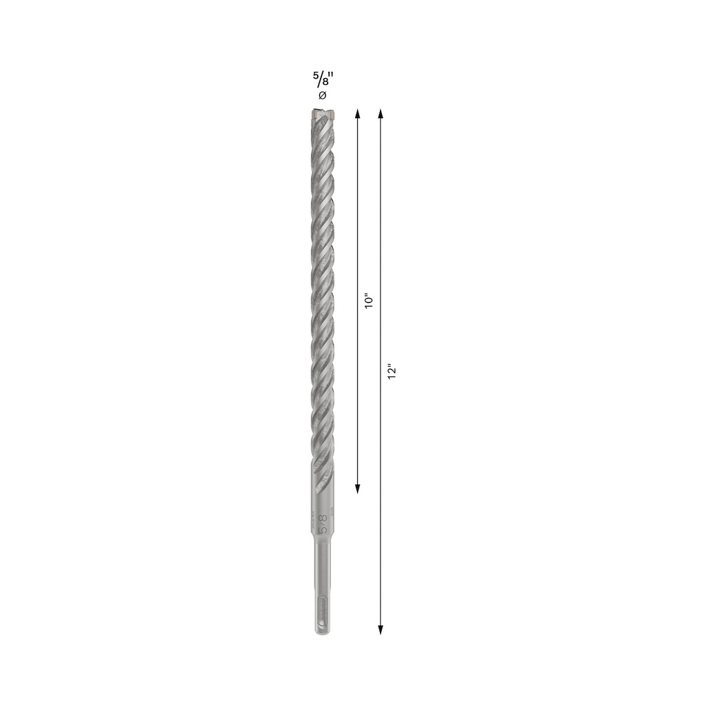 Broca SDS Plus 5/8" X 12" BOSCH / 4 LADOS / 5X / BOSCH-TABLA-8