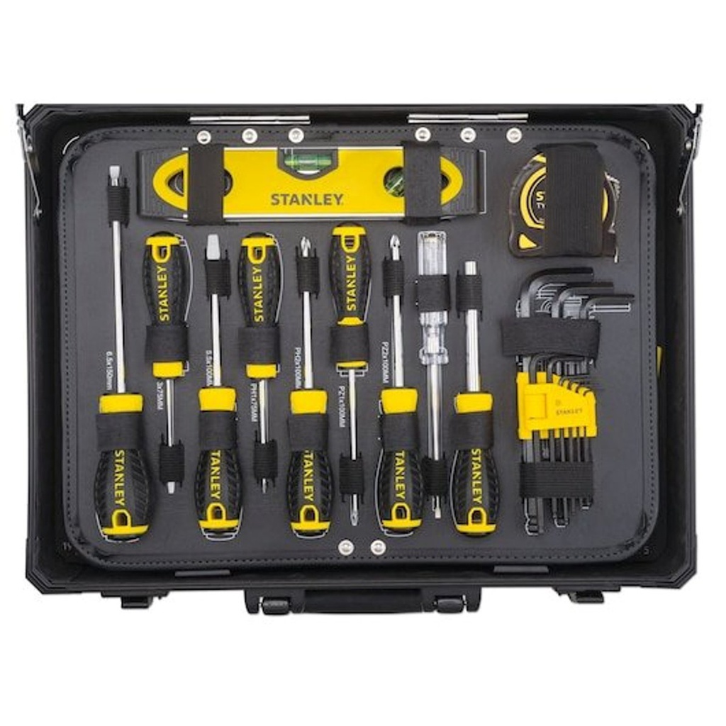 Juego / Dados 142 Piezas / Raiz 1/4" y 1/2" / Milimetricas Maleta Plastica + Gratis Cinturon STST1-80119 VENTANA 3