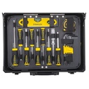 Juego / Dados 142 Piezas / Raiz 1/4" y 1/2" / Milimetricas Maleta Plastica + Gratis Cinturon STST1-80119 VENTANA 3