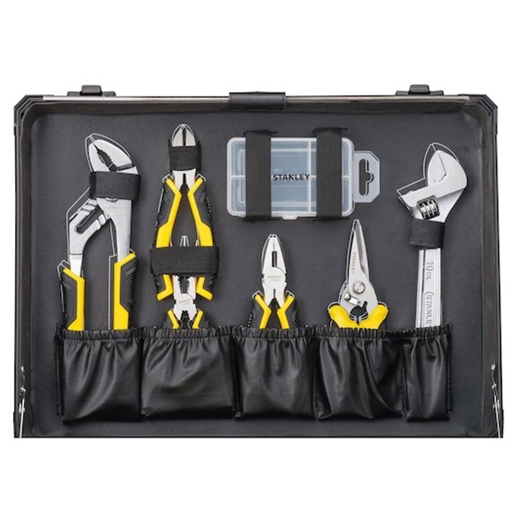 Juego / Dados 142 Piezas / Raiz 1/4" y 1/2" / Milimetricas Maleta Plastica + Gratis Cinturon STST1-80119 VENTANA 3
