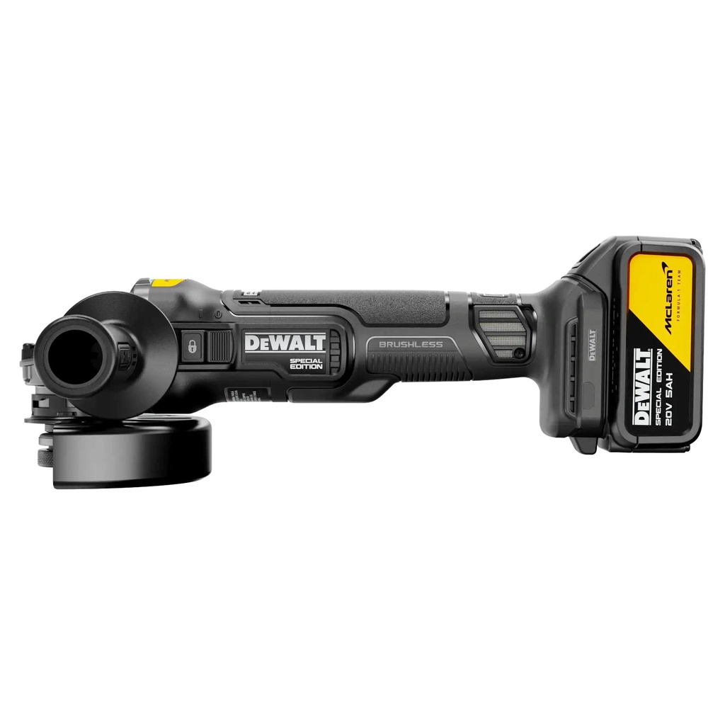 Amoladora 4 1/2" DEWALT XR / 2 Bateria 5.0 AH / 1 Cargador / MCLAREN / DEWALT-