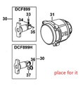Caja de Engranaje para DCF899 / DEWALT-