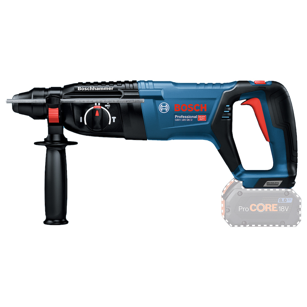 Martillo Perforador 2 KG GBH 18V-26 D/ BARETOOL / BOSCH-9-C-2-B