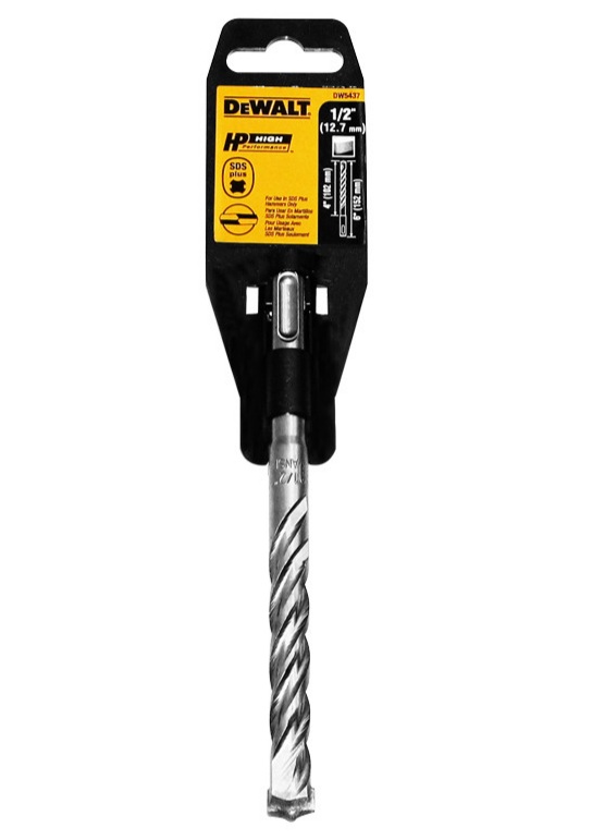Broca SDS Plus 1/2" X 6" DEWALT / DEWALT-TABLA 4