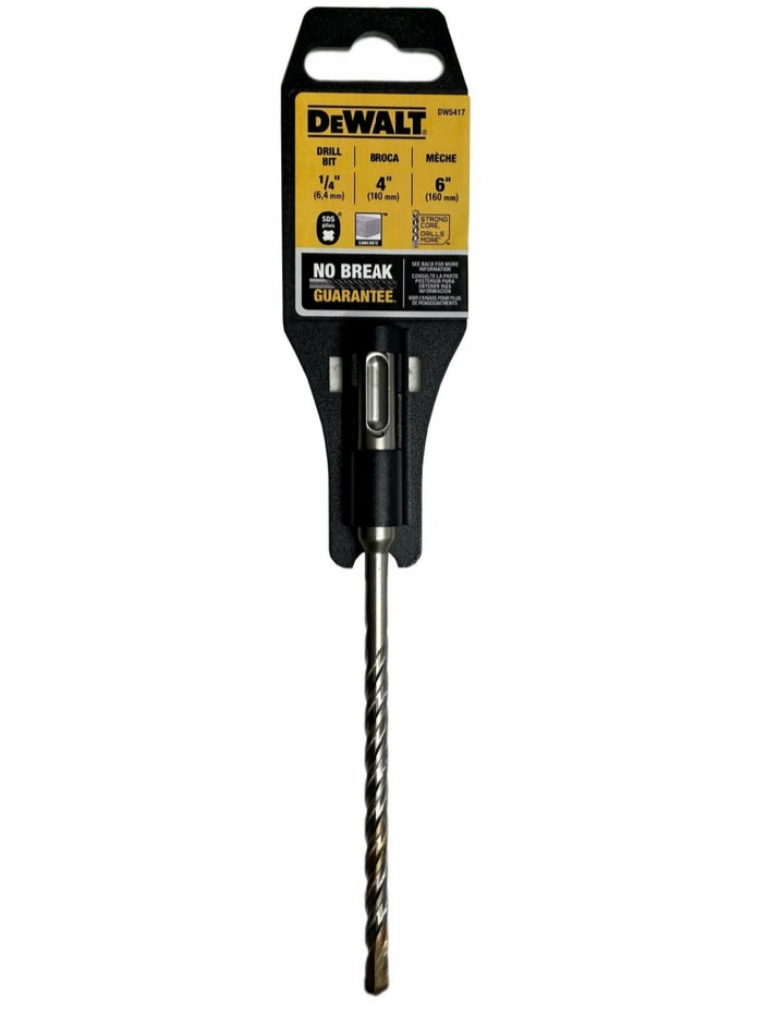 Broca SDS Plus 1/4&quot; X 6&quot; DEWALT / DEWALT-TABLA 4