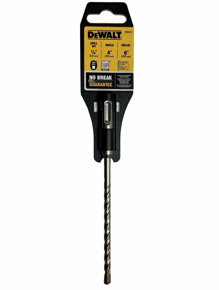 Broca SDS Plus 1/4" X 6" DEWALT / DEWALT-TABLA 4