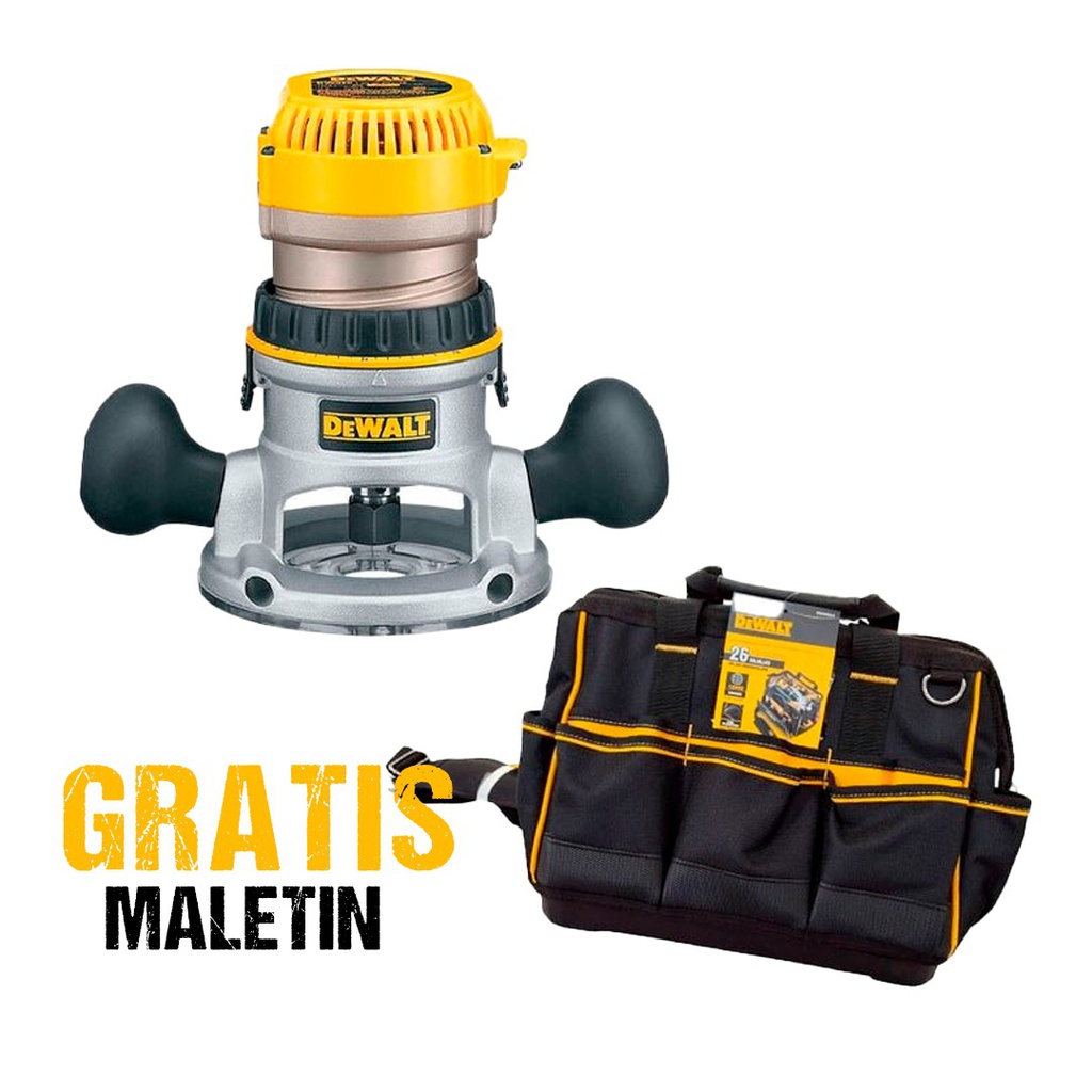 Router 1 3/4 HP DEWALT DW616 / GRATIS MALETIN DWST83489-LA / DEWALT-6-E-2-B