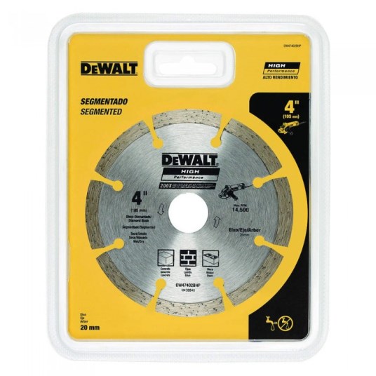 Disco de diamante 4&quot; ECO DEWALT Segmentado / DEWALT-Tabla-1