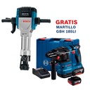 Martillo Demoledor 27 KG BOSCH GSH 27 VC / GRATIS GBH 185-LI / BOSCH-8-1