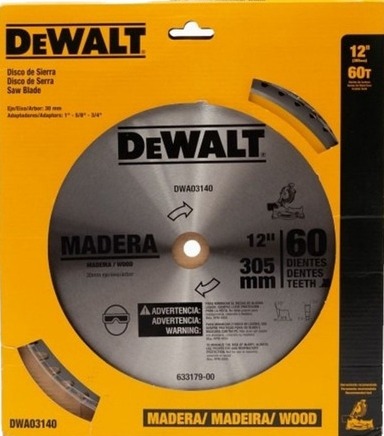 Disco Sierra Circular 12&quot; DEWALT 60 Dientes / Eje 5/8&quot; / 1&quot; / DEWALT-2-Tabla-6