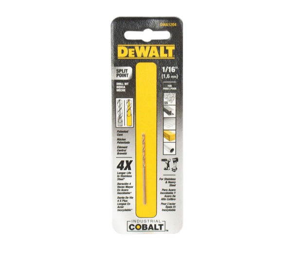Broca Metal Madera Cobalto 1/16" DeWalt / DEWALT-5-B-3-A-3