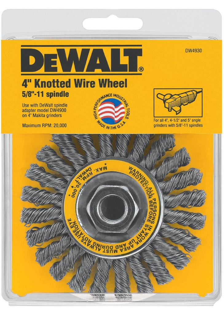 Cepillo de Cerda 4" x 5/8" Amoladora DEWALT / Plano / DEWALT-Tabla-3