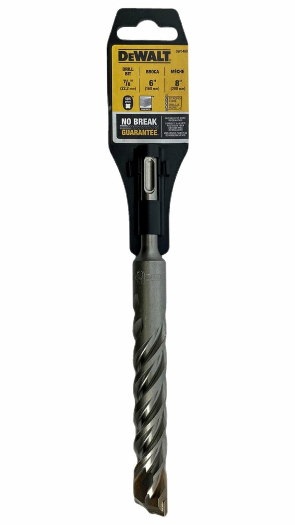 Broca SDS Plus 7/8" X 8" DEWALT / DEWALT-TABLA 4